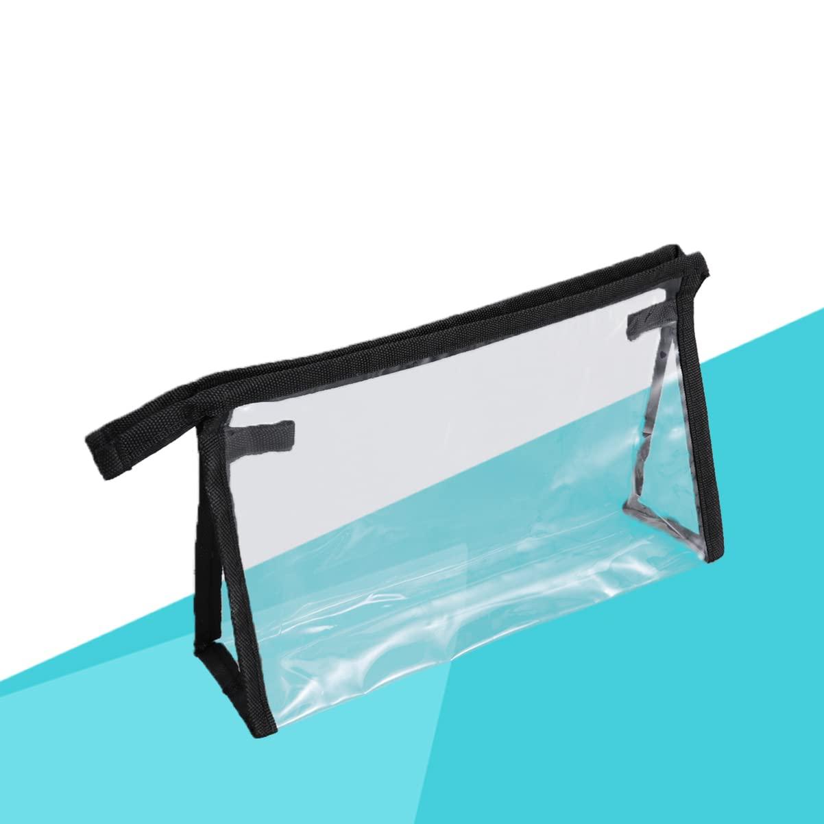 Hemoton Hemoton Clear Makeup Pouch Pvc Bag Clear Bags Airport Bag Airport Liquids Bag Womens Toiletry Bag Clear Makeup Bag Black Makeup Bag Toiletry Bag Clear Toiletries Travel Cosmetic