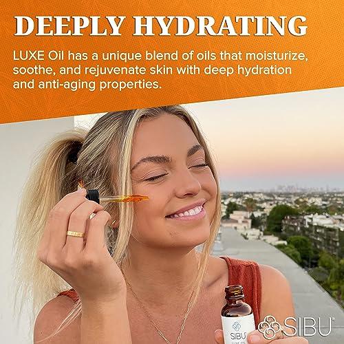 sibu Sibu LUXE Oil, Made with USDA Organic Essential Oils and Premium Himalayan Sea Buckthorn (1 oz) Hydrates, Reduces Redness, and Soothes Irritated Skin