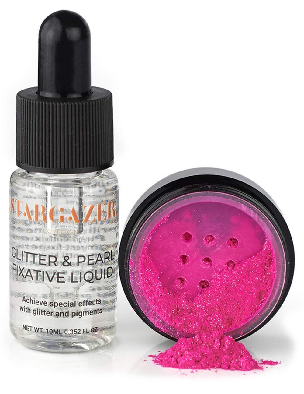 Stargazer Enterprises Stargazer Glitter and Pearl Fixing Solution, Vegan Friendly, Cruelty Free and Paraben Free Cosmetic Fixing Solution, 0.35 fl. oz.