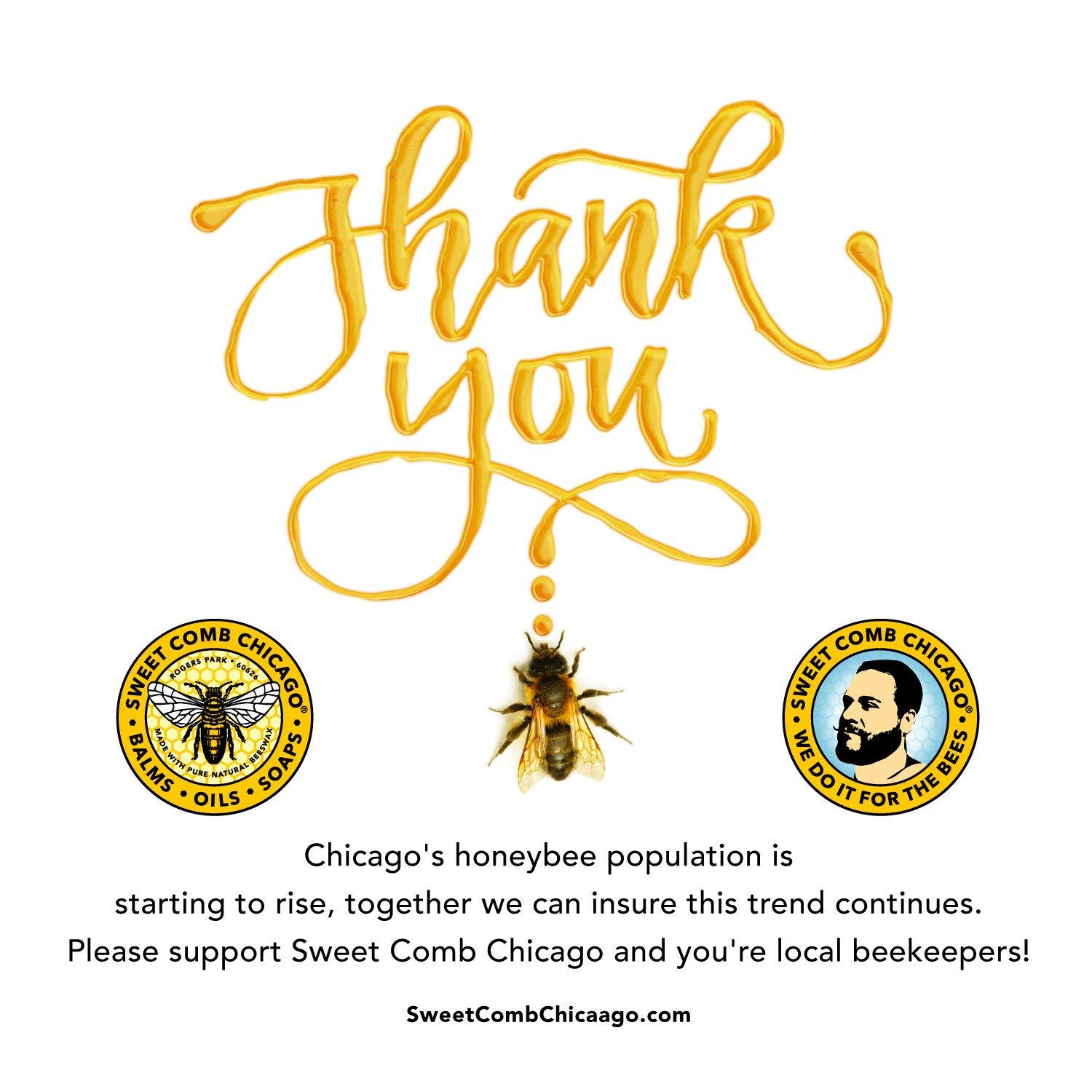 Sweet Comb Chicago Sweet Comb Chicago: Beeswax Beard Conditioner, Strong Hold for Your Beard, Strengthens & Softens Beards & Mustaches - Leave in Conditioner Wax for Men