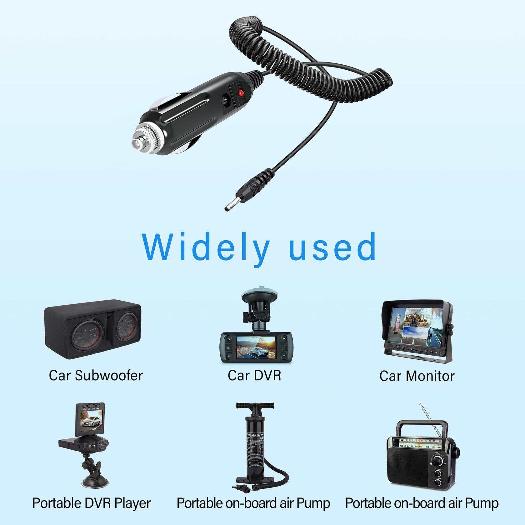 XMHEIRD XMHEIRD Car DC Charger Adapter for Philips Satinelle Soft Epilator Hair Removal Shaver Series HP6403, HP6407, HP6408, HP6403/00 HP6422/01 Auto Power Supply Cord