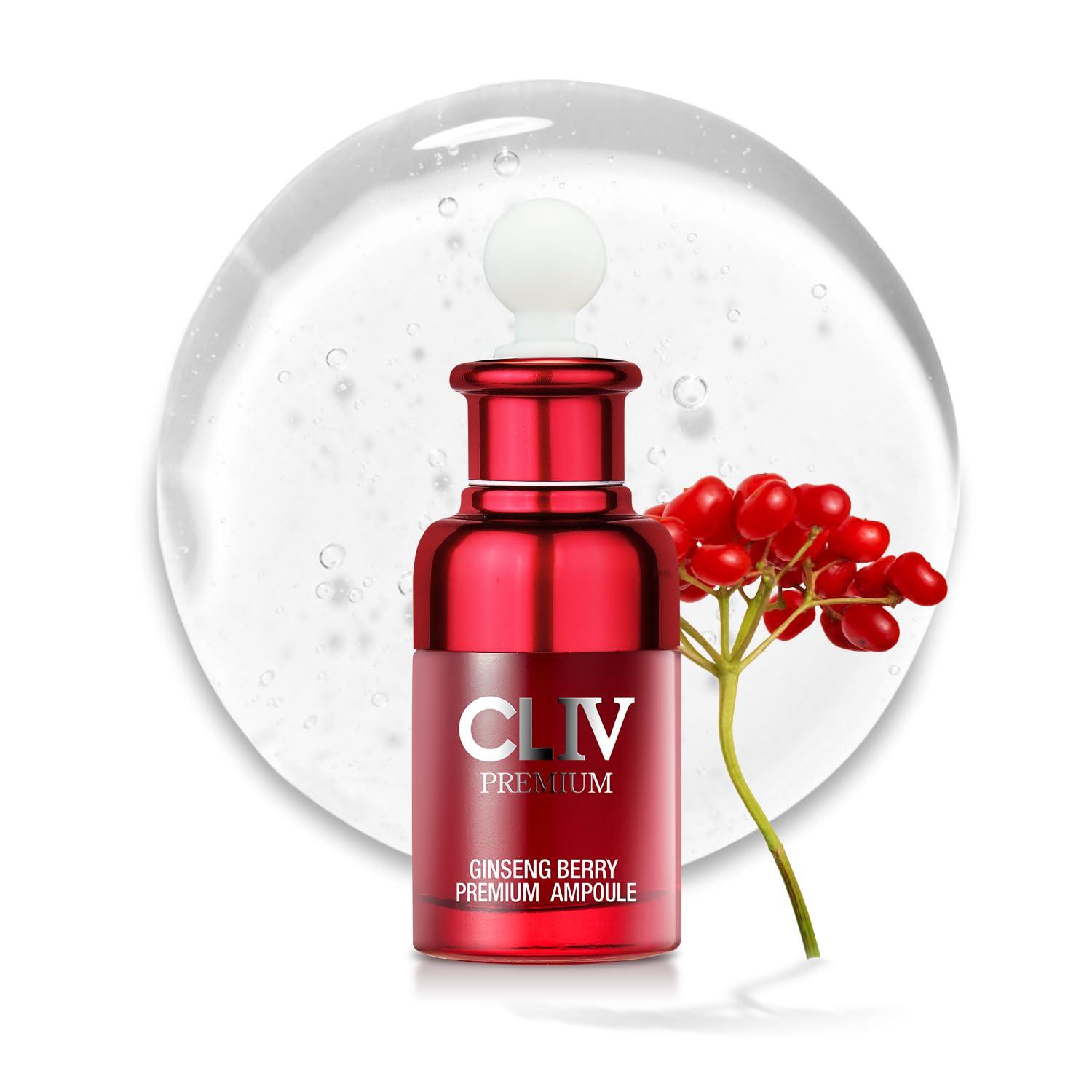CLIV CLIV Ginseng Berry Premium Ampoule, Nourishing Facial Ampoule for Dry and Tired Skin, Healthy and Dewy Skin, Authentic Korean Skincare (Special Kit)