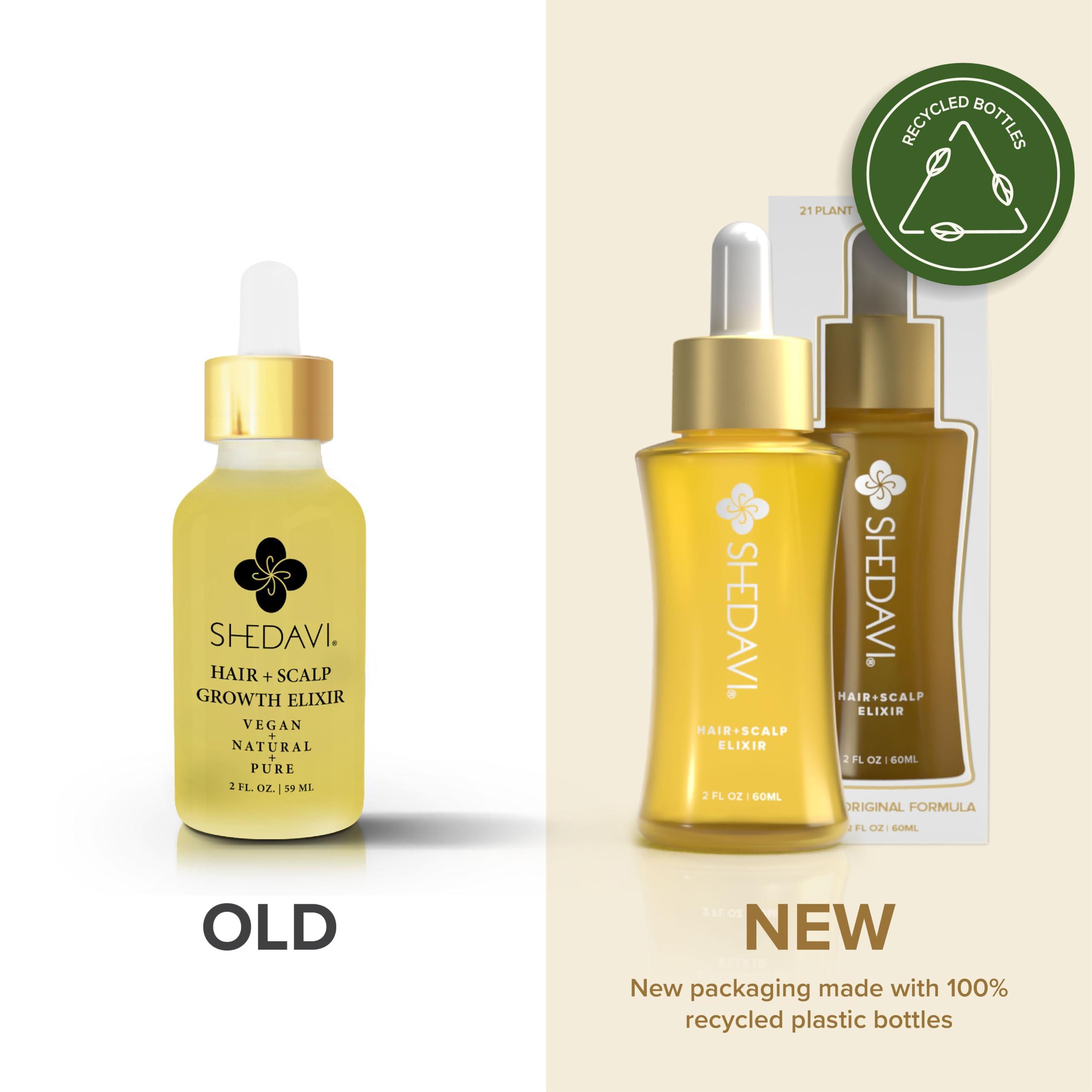 Shedavi Shedavi Iconic Vegan Hair Serum with Botanicals - Growth Treatment for Women & Men\'s Dry, Damaged Hair and Scalp with Argan, Coconut, Castor, and Tea Tree Oils