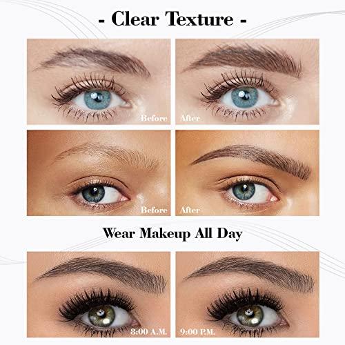 OETUIOW Eyebrow Pencil Eyebrow Microblading Pen - Eye Makeup Eyebrow Pen Micro 4 Point Brow Pen Lift & Snatch Eyebrow Microblading Pen Long-Lasting Waterproof Natural Eyebrow Hair (Black)