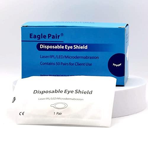 BEINME Disposable Beauty Laser Eye Shields IPL/LED/Microdermabrasion Guest Eye Protection Shield Pack of 10 pairs