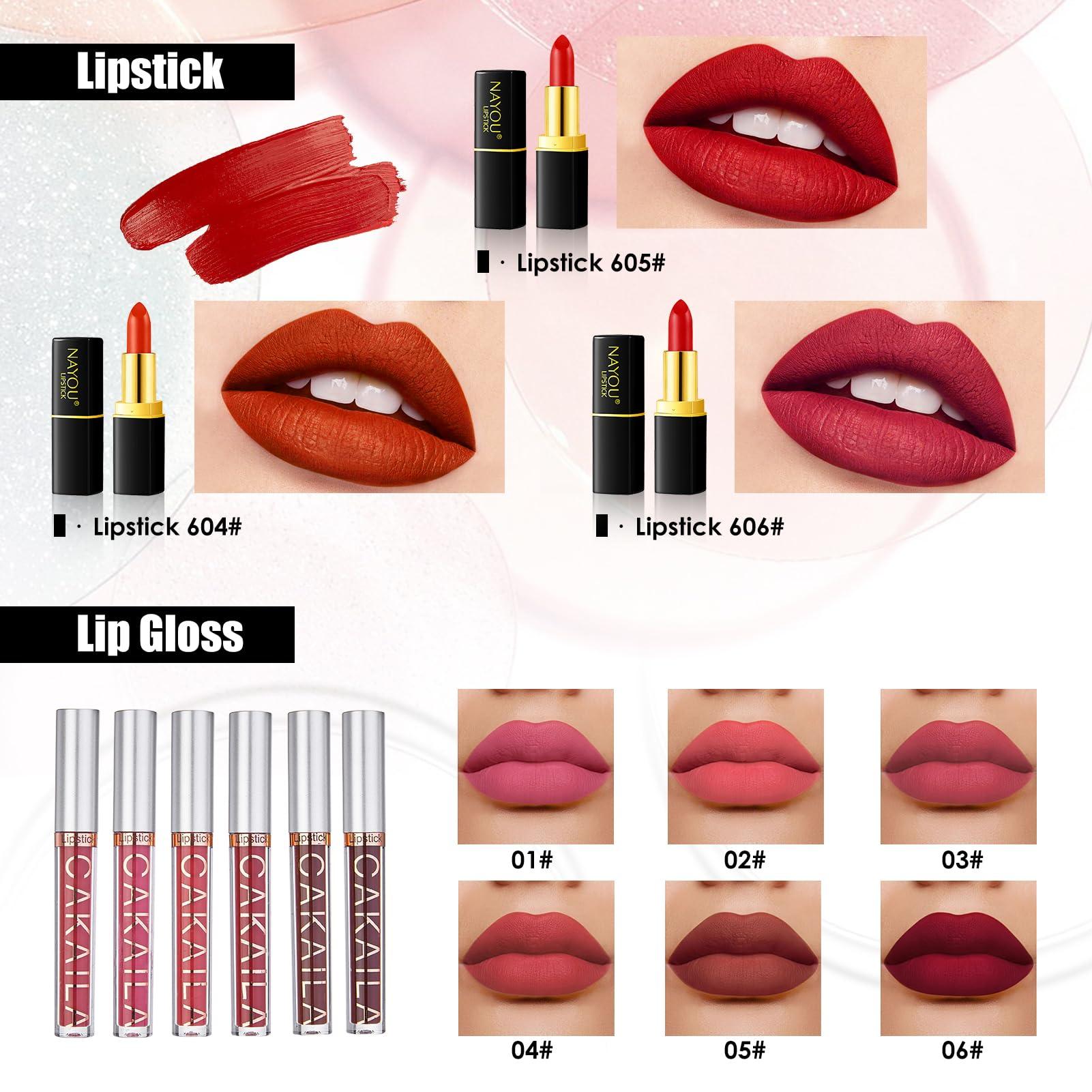 SIGHTLING All in One Makeup Kit for Women Full Kit, Travel Makeup Kit, Makeup Gift Set for Women & Girls, Makeup Essential Bundle Include Foundation Eyeshadow Palette Lipstick Eyebrow Pencil Cosmetic Brush Set