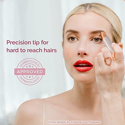 Finishing Touch Finishing Touch Flawless Brows Eyebrow Hair Remover Electric Razor for Women with LED Light for Instant and Painless Hair Removal (White)