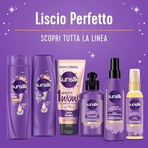 sunsilk sunsilk Conditioner Liscio Perfetto for Straight Hair 200 ml, 6.7 Fl Oz - Made in italy, Purple