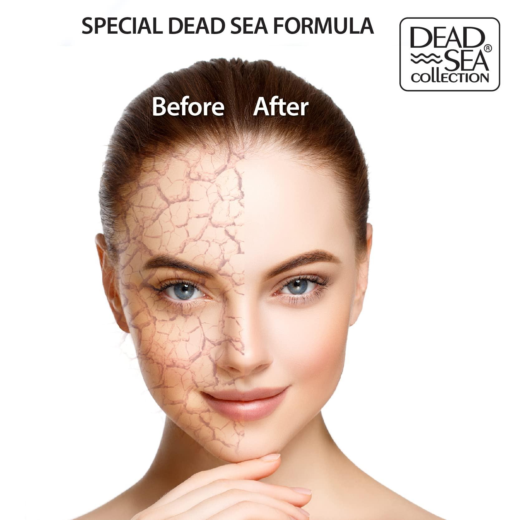 Dead Sea Collection Dead Sea Collection Anti-Wrinkle Day Cream for Face with Collagen and Sea Minerals (1.69 fl.oz) Day Cream for Face with Vitamin C & Carrot (1.69 fl.oz) - Bundle