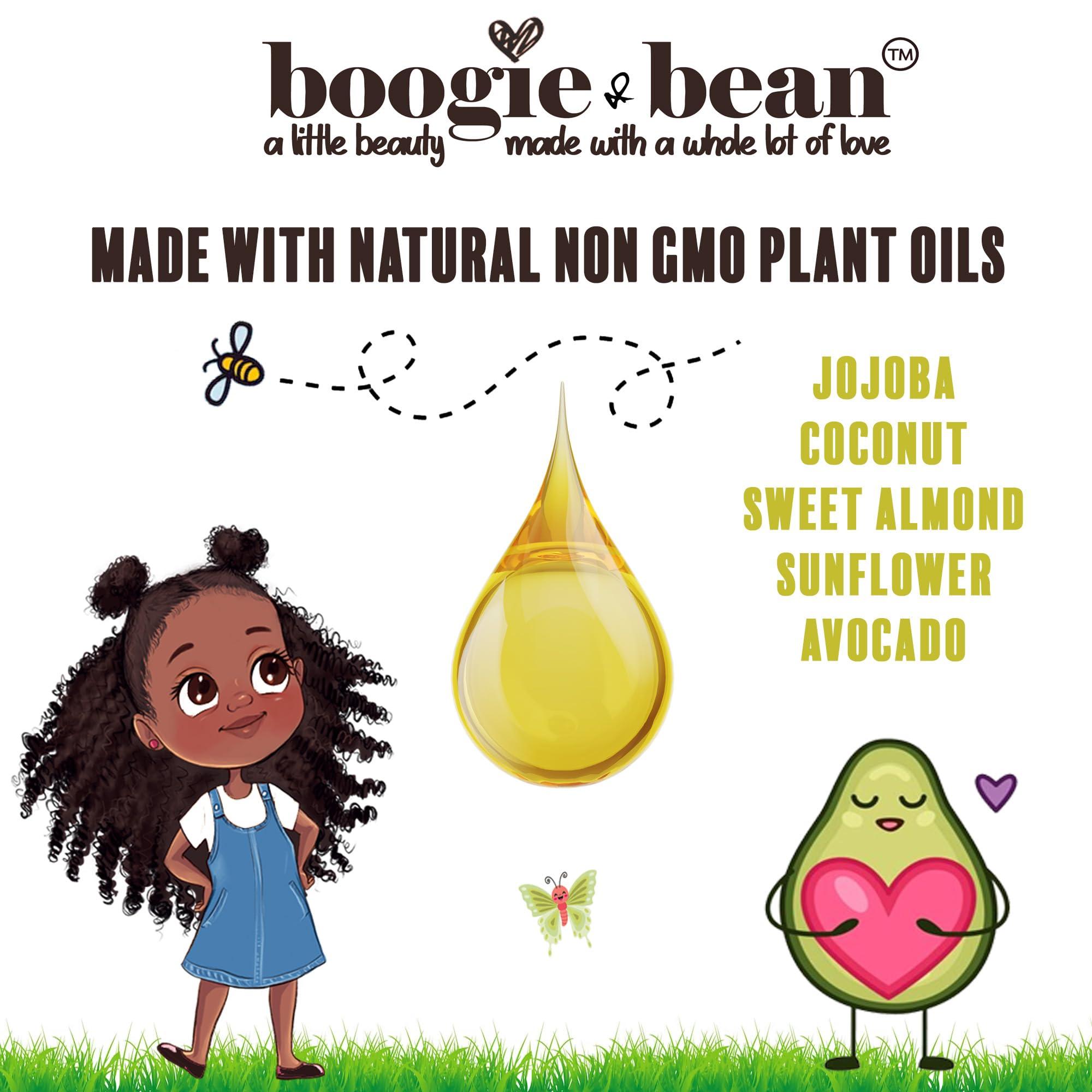 Boogie and Bean Coconut Oil for Baby, Unscented Coconut Oil For Baby Hair Oil and Skin, Natural NON GMO Infant, New Born Baby Coconut Oil, 8oz