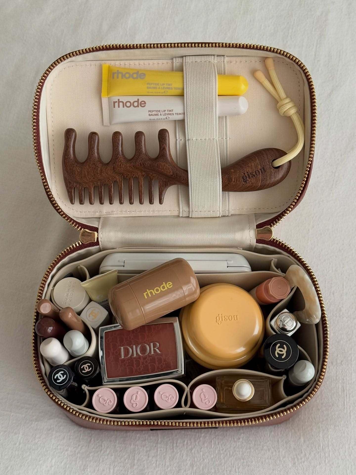 ETOILE ETOILE - Mini Vanity Case Forest - Stylish Travel Makeup Bag Organizer With Removable Dividers