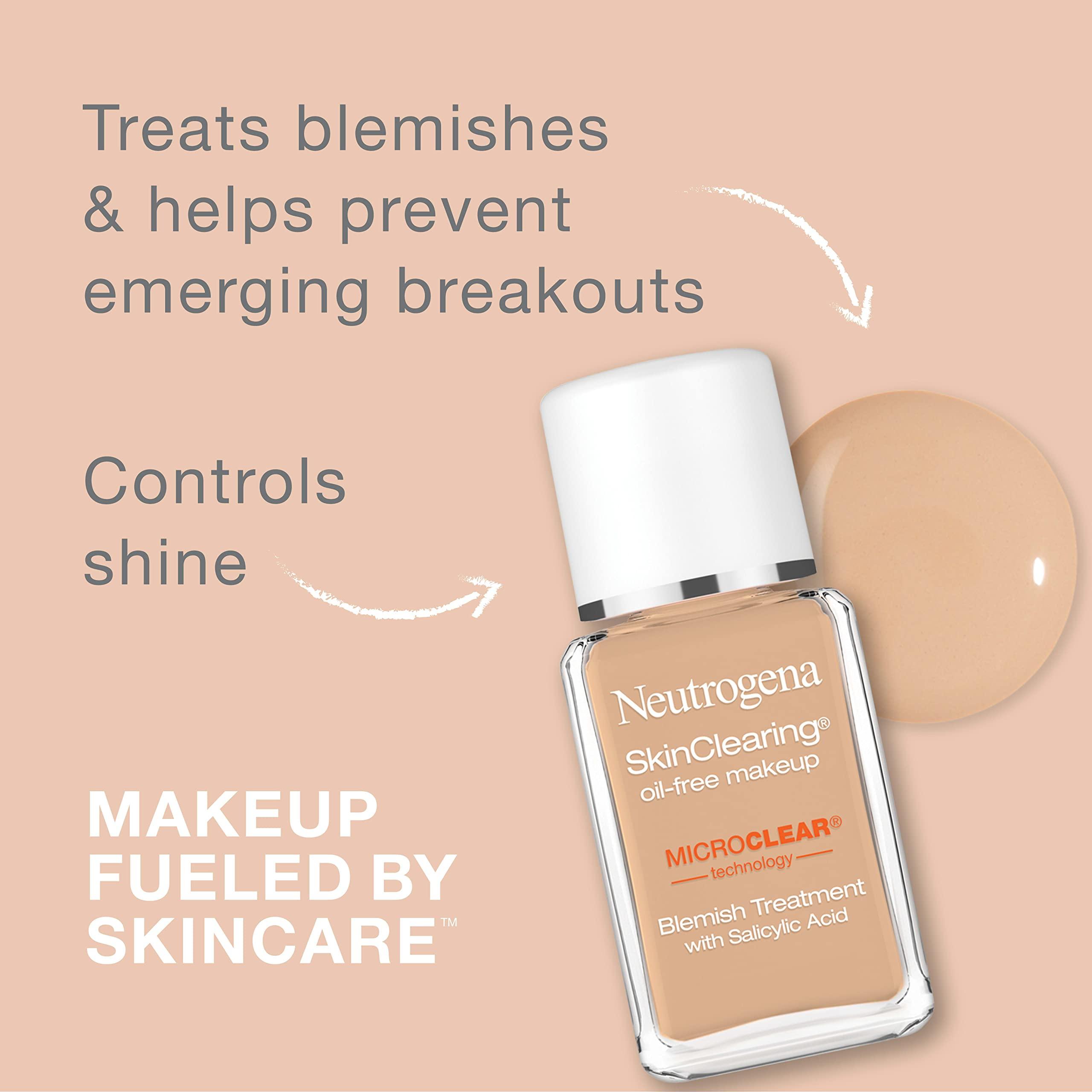 Neutrogena Neutrogena SkinClearing Oil-Free Makeup, Soft Beige 50 , 1 Fl. Oz (Pack of 1)