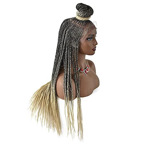 Notherss Notherss Updo Bun Box Braided Wigs For Black Women Cornrows Front Natural Hairline With Baby Hairs Box Braided Premium Quality