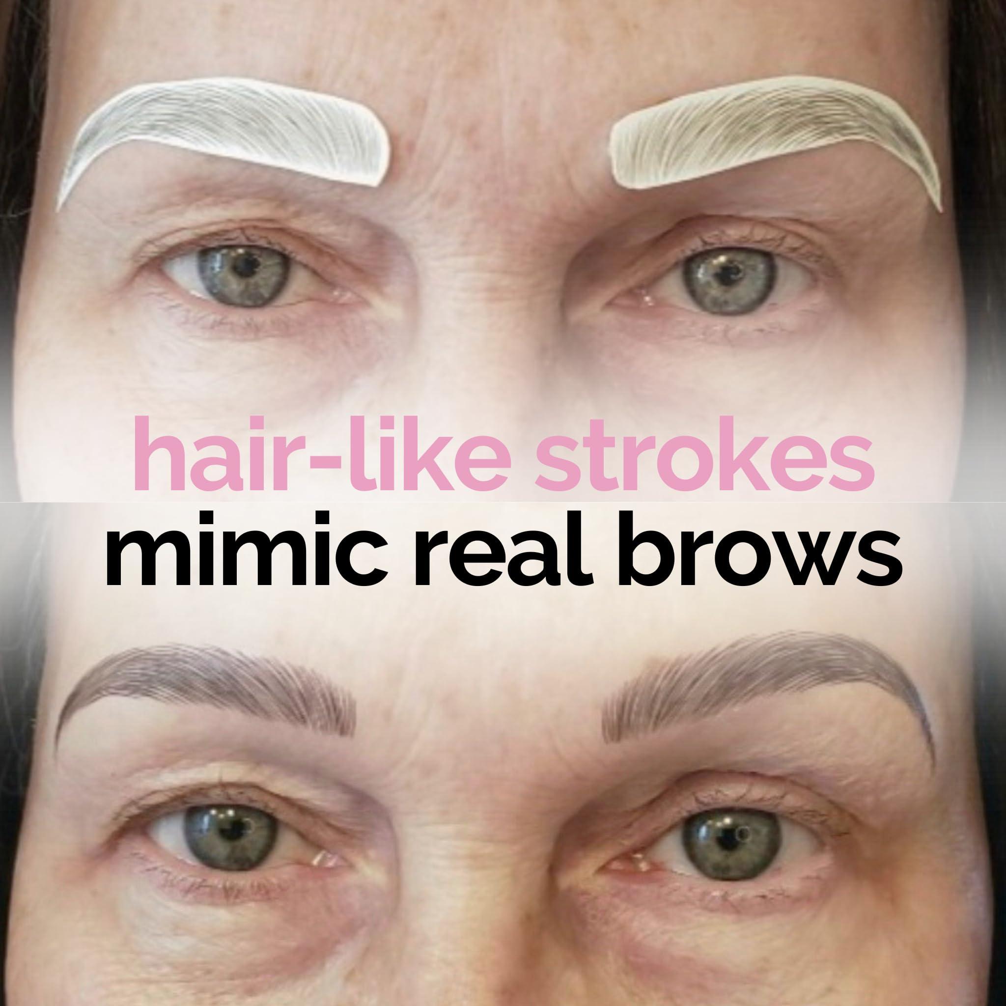 Brows by Bossy Brows by Bossy Studio & Co Temporary Eyebrow Tattoos Waterproof Eyebrow Stickers, False Tattoos Hair Like Peel Off Instant Transfer Brow upward taupe