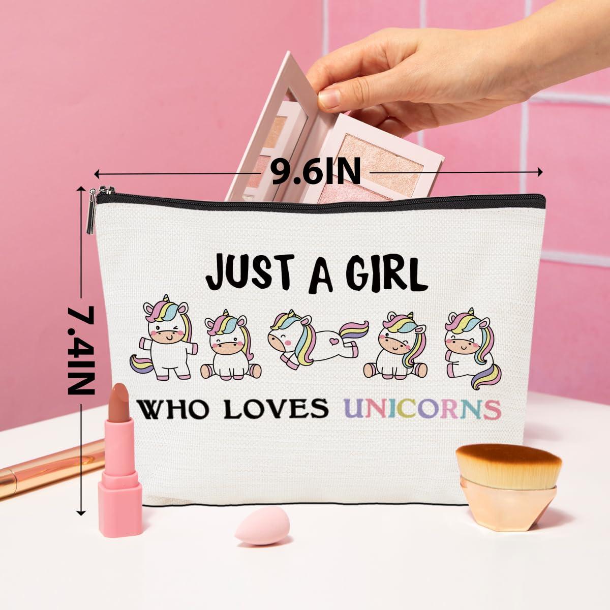CQM CQM Unicorn Gifts Makeup Bag Stuff Unicorn Cosmetic Bag Toiletry Bag Zipper Pouch for Women Girls Female Sister Daughter Friend Lover Birthday Graduation Friendship