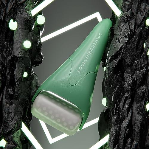 ROSELYNBOUTIQUE ROSELYNBOUTIQUE Ice Roller for Face Wrinkles Fine Lines Puffiness Stick Massager Facial Skin Care Tools Self Care Gifts for Men Women (Green)
