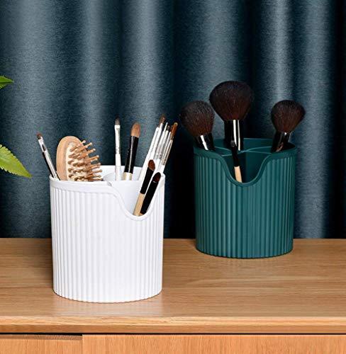 qiuqiu qiuqiu Makeup Brush Holder Dressing Table Storage Box Simple Eyebrow Pencil Storage Bucket, Creative Gift for Desktop Supplies Makeup Brush Holder-Green