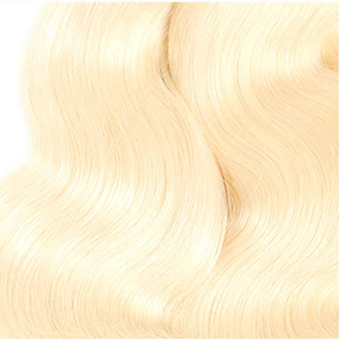 muaowig Muaowig #613 Body Wave Human Hair Bundles Blonde Hair Extensions 1 Bundle Hair Weaves For Women Honey Blonde Real Unprocessed Virgin Hair Bundles 12 Inch