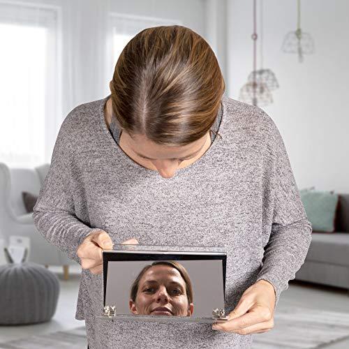 EARTHLITE EARTHLITE Adjustable Face Down Mirror - Supports Vitrectomy, Retinal Detachment & Macular Hole Recovery, Silver, Standard