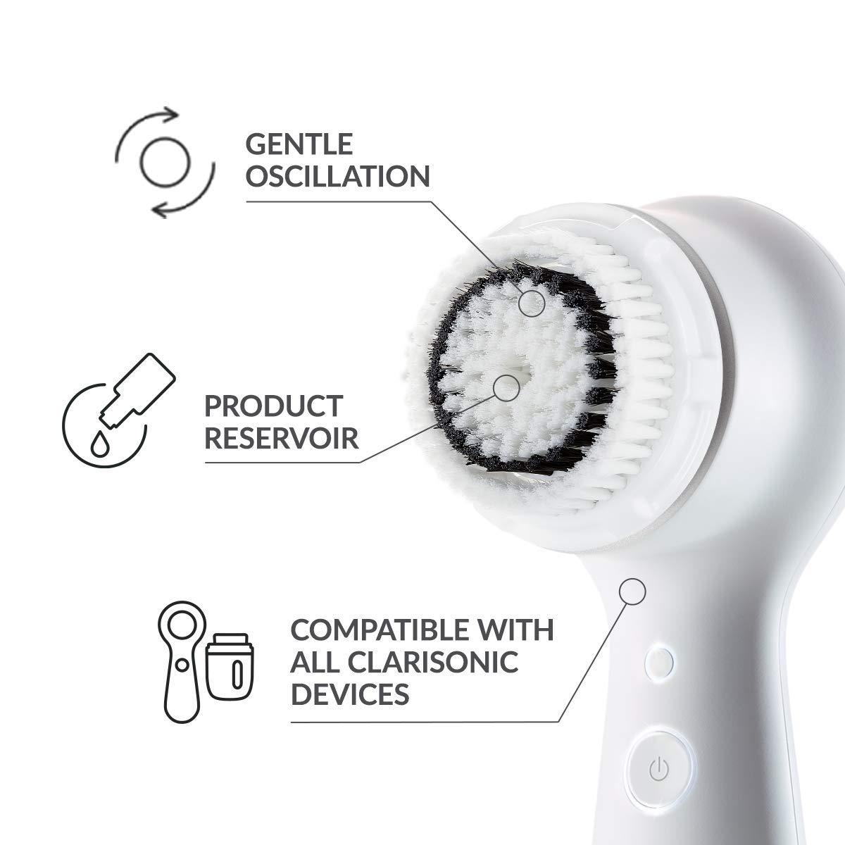 Clarisonic Clarisonic Sensitive Facial Cleansing Brush Head Replacement for Mia 1, Mia 2, Mia Fit, Alpha Fit, Smart Profile Uplift, 4 Count