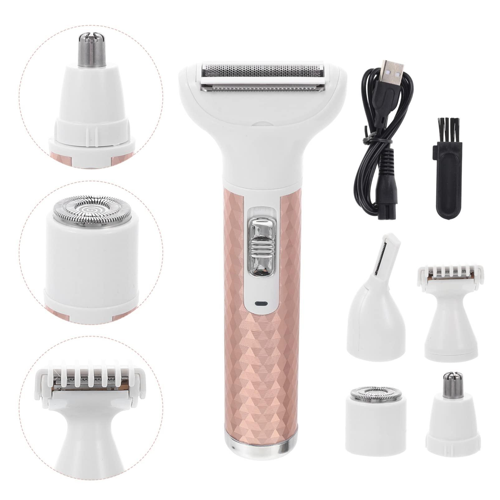FOMIYES 1 Set Women's Shaver Wet Dry Body Electric Razors for Women Womens Electric shavers Hair Removal Machine Miss Cordless Aluminum Alloy ABS Stainless Steel Blades Eyebrow Trimmer