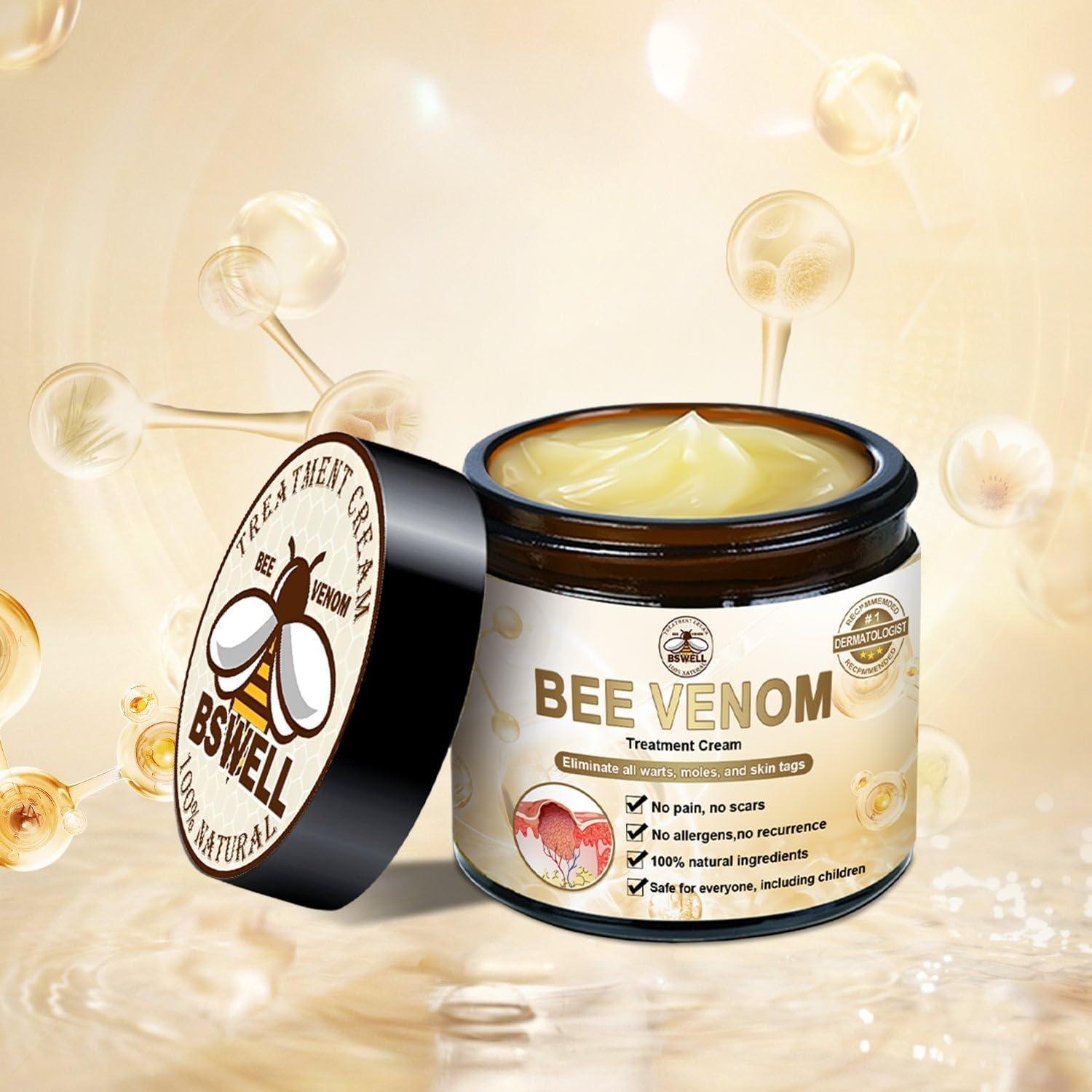 flysmus Bee Venom Skin Treatment Cream, Bee Venom Cream - 50ml, Bee venom Therapy Cream for All Skin Types (2PCS)
