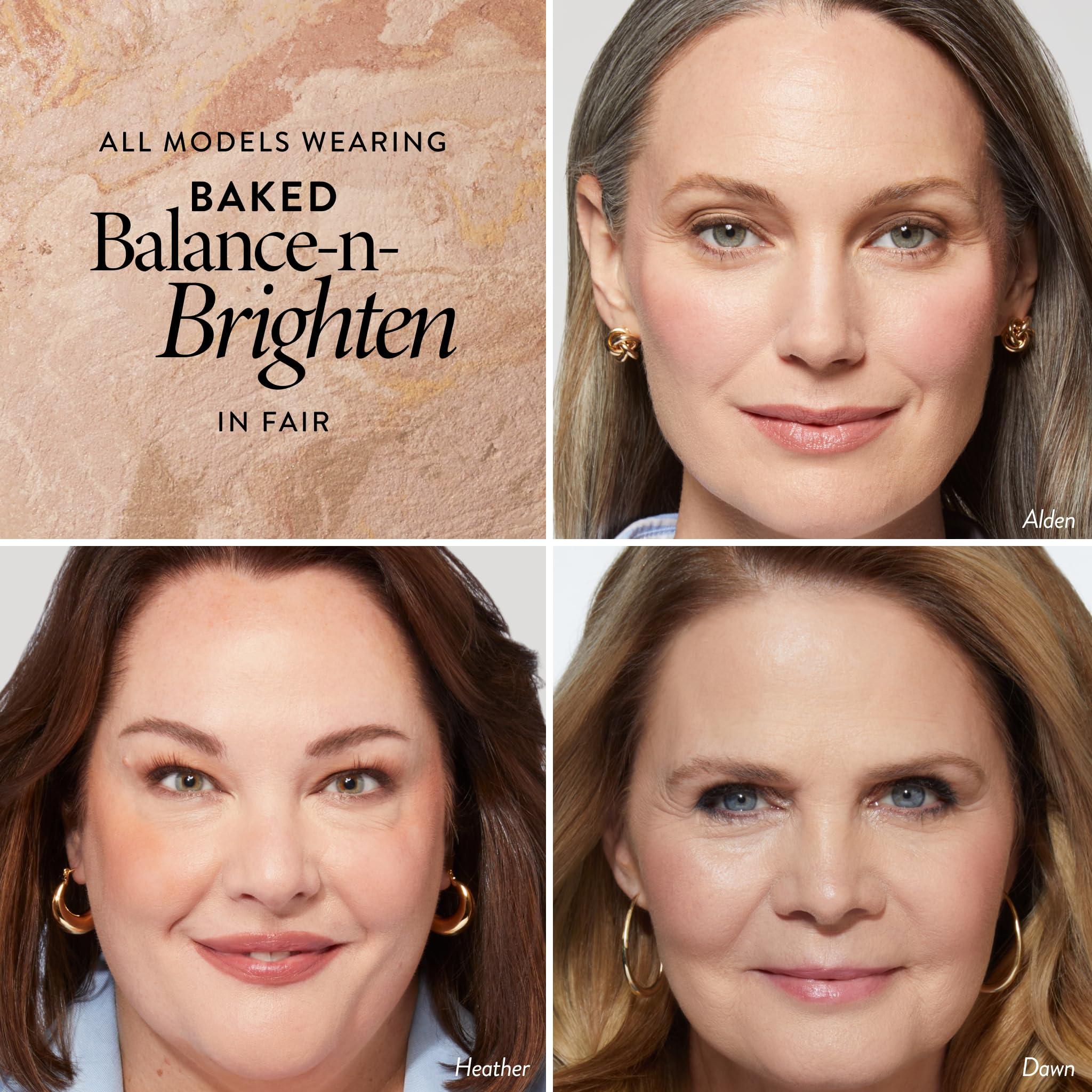 LAURA GELLER NEW YORK LAURA GELLER NEW YORK Award-Winning Baked Balance-n-Brighten To Go Color Correcting Powder Foundation - Fair - Buildable Light to Medium Coverage - Demi-Matte Natural Finish