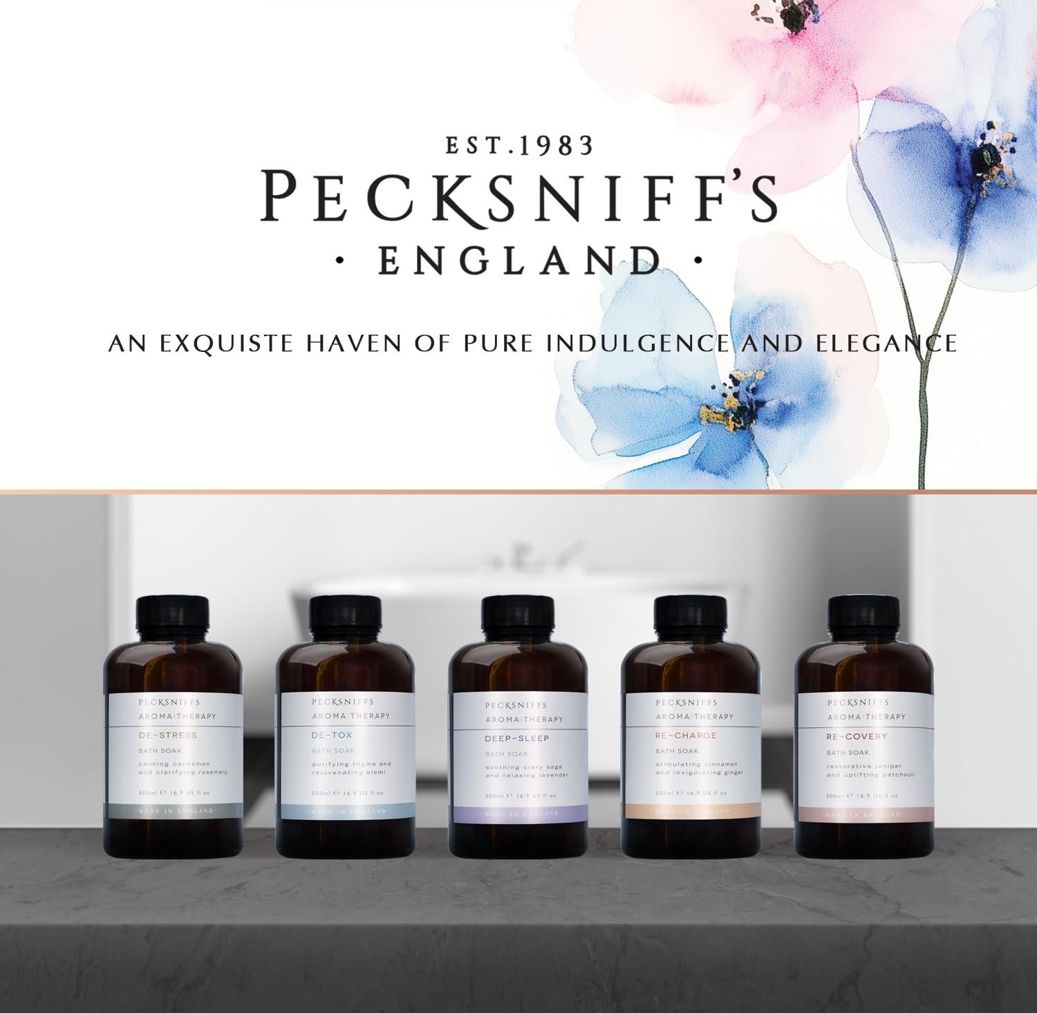 Pecksniff\'s Pecksniff\'s Aroma:Therapy Re-Covery Bath Soak Decanter | 500ml/16.9 Fl Oz