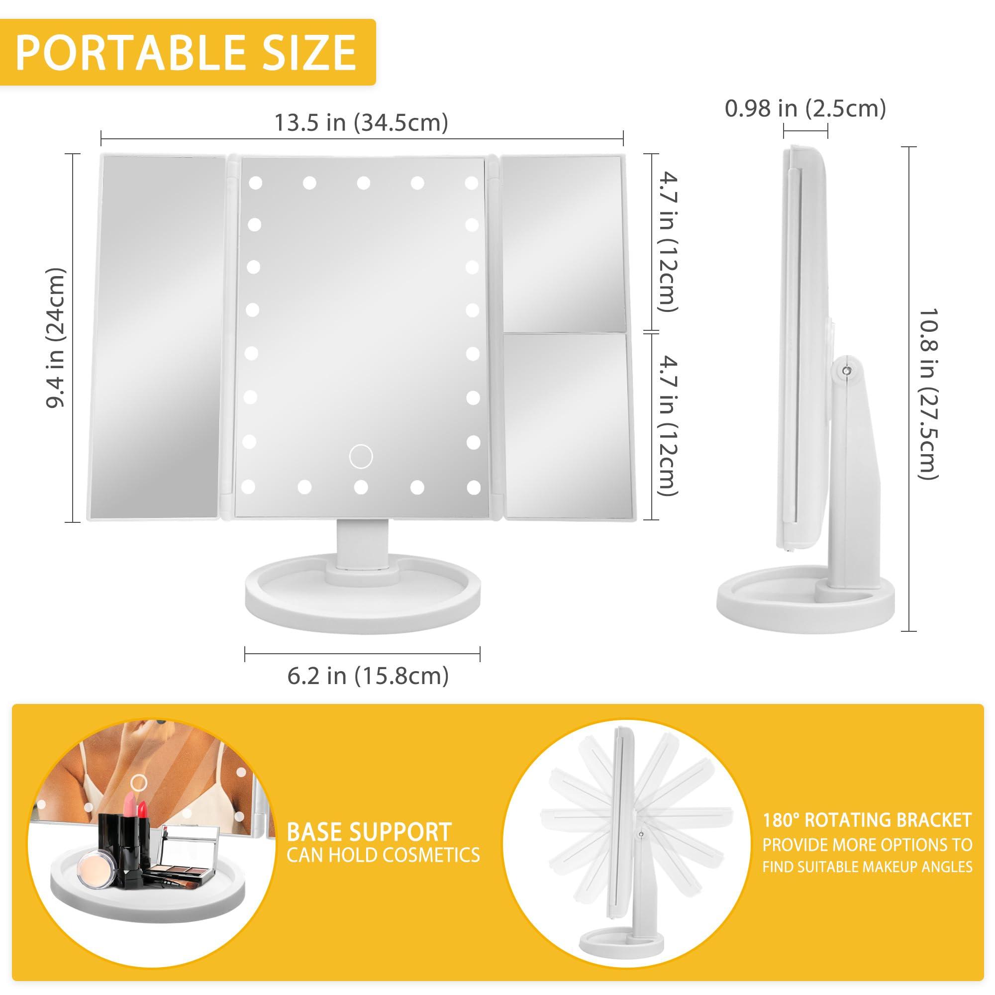 Hexagram Hexagram Sunflower Gifts for Women, Sunflower Birthday Gifts for Girl Lover, Sunflower Makeup Mirror with Lights, Sunflower Flower Butterfly Decor Gifts Mothers Day Christmas