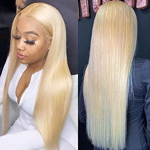 UNEED UNEED 613 Blonde Frontal 13x4 Human Hair 16 Inch Straight Brazilian Virgin Hair Frontal 12A Transparent HD Lace Pre Plucked with Natural Hairline