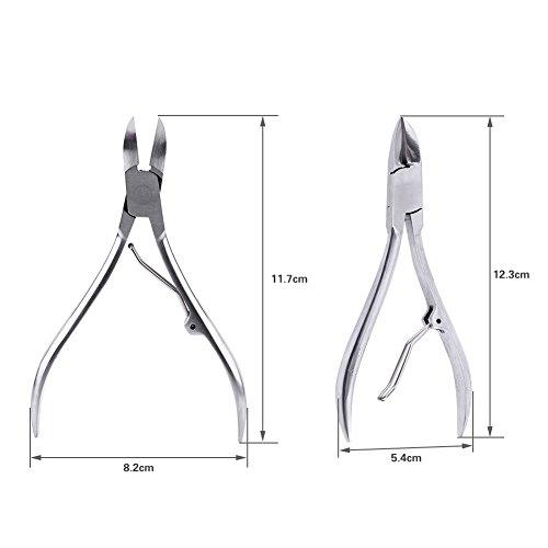 AYNEFY AYNEFY Cuticle Nipper, Stainless Steel Nail Clipper Cutter Nipper Perfect For Thick Ingrown Toenails