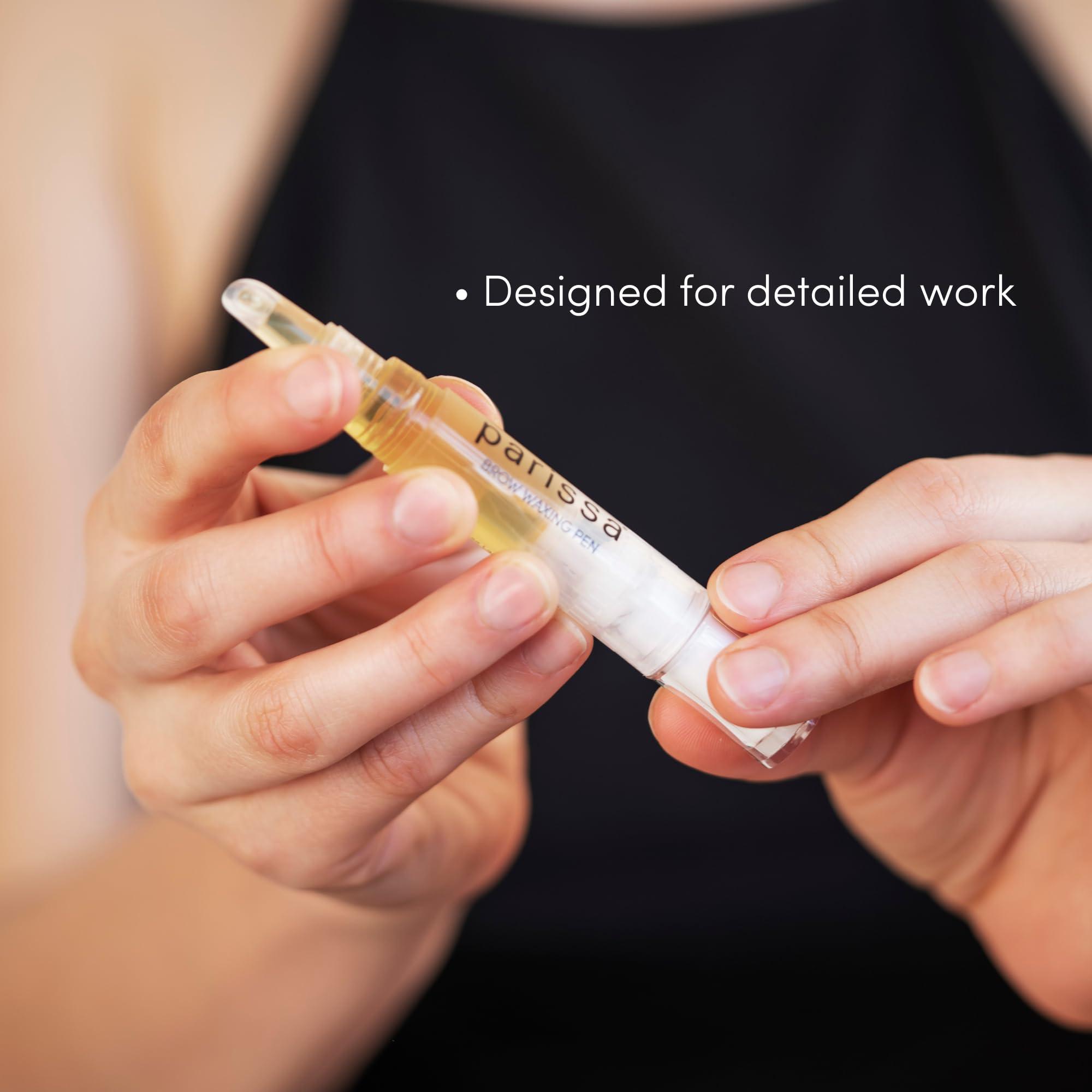 Parissa Parissa Brow Waxing Pen, Salon-Style Hair Removal for Precise Eyebrow Shaping, Quick & Mess-Free, At-Home Waxing Kit