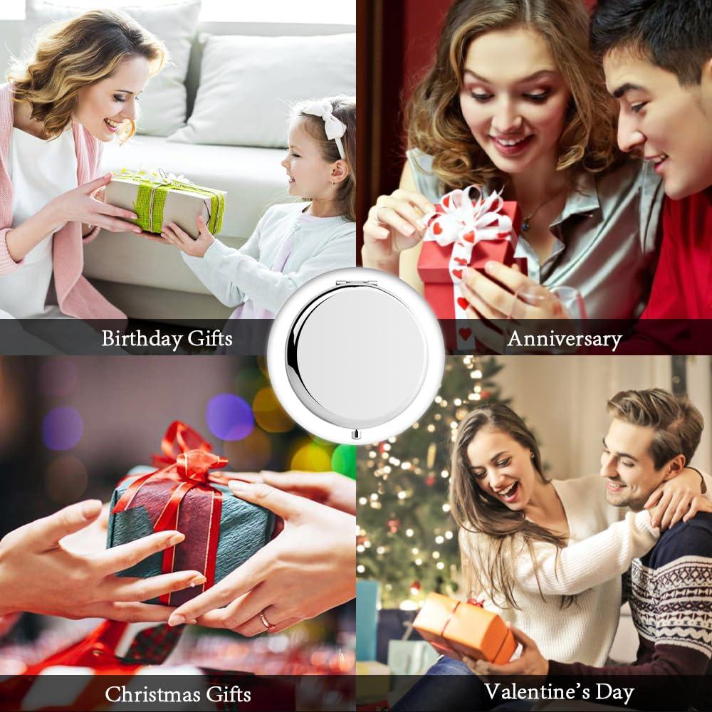 Peayale 30th Birthday Gifts for Women Daughter Sister Funny Compact Mirror, 30 Years Old Gifts for Friends Female Makeup Mirror (30th Birthday)