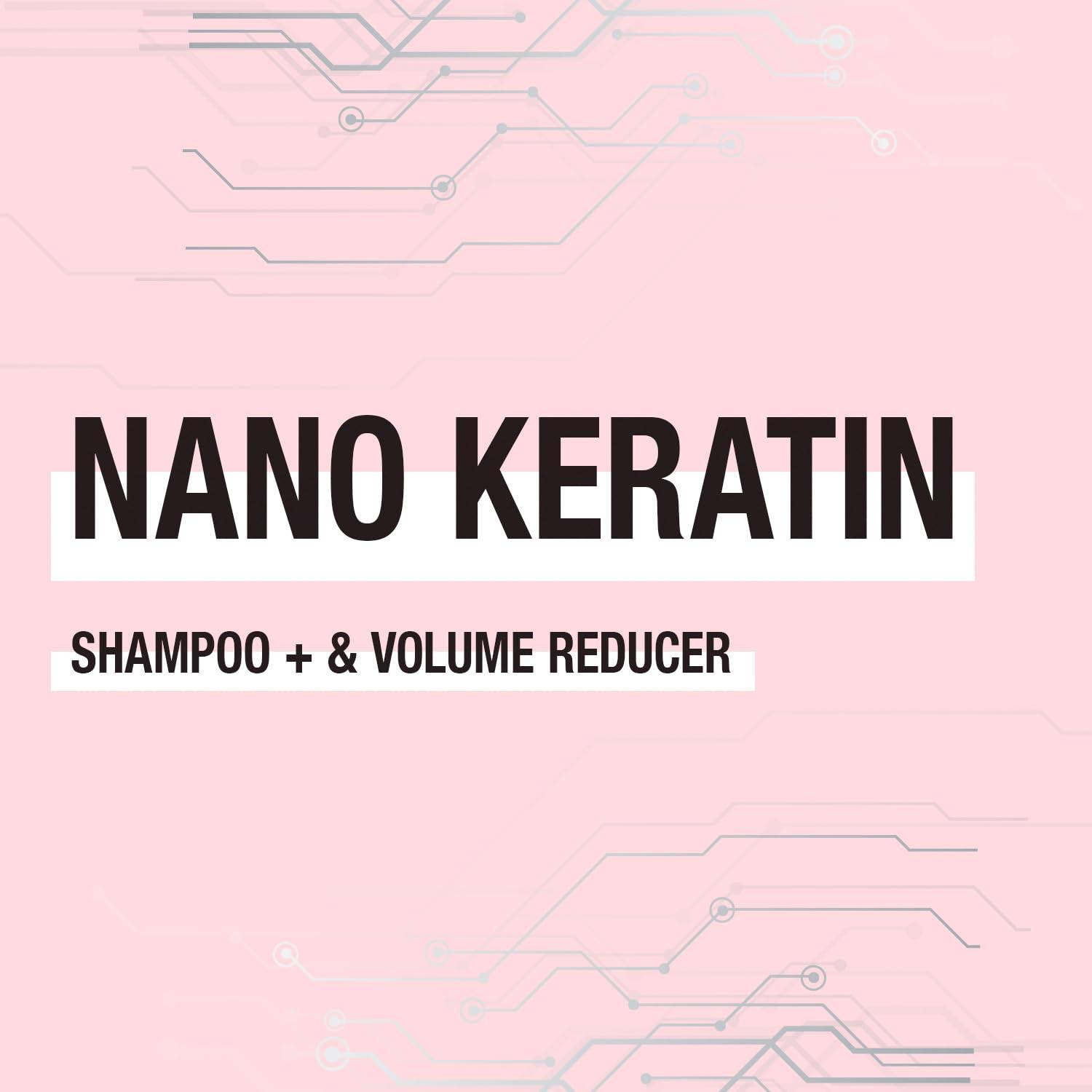 Inoar INOAR - Nano Keratin Deep Cleansing Shampoo (Step 1) & Volume Reducer (Step 2), Chemically Treated Hair, AntiFrizz, Coconut, Vegan Hair Product, Cruelty Free Haircare for Men and Women (1 Liter Duo)