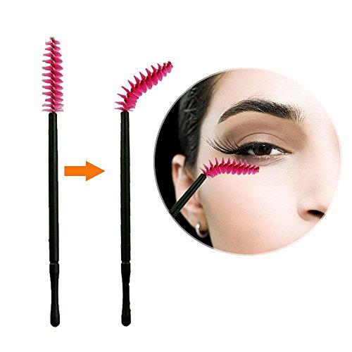 La Tartelette La Tartelette 300 Pieces Disposable Eyelash Brushes Mascara Wands Cosmetic Applicators Eye Lash Makeup Tool Kit, 5 Colors