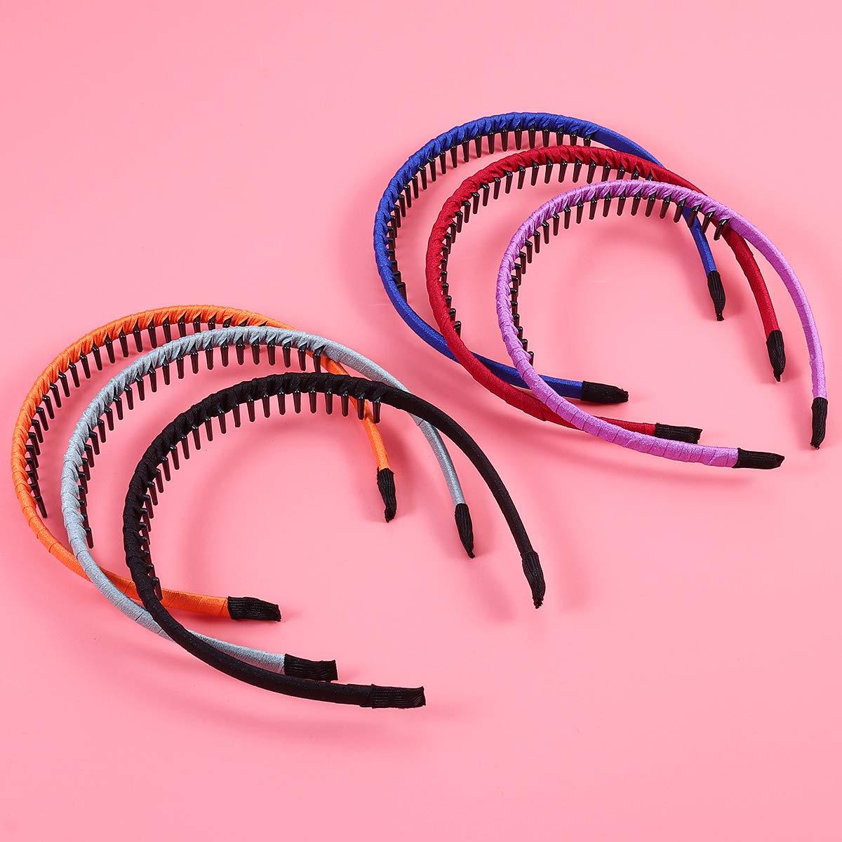 Beaupretty 6pcs Hair Hoop Teeth Hairband Teeth Headband Hairband with Teeth Thin Headband Toothed
