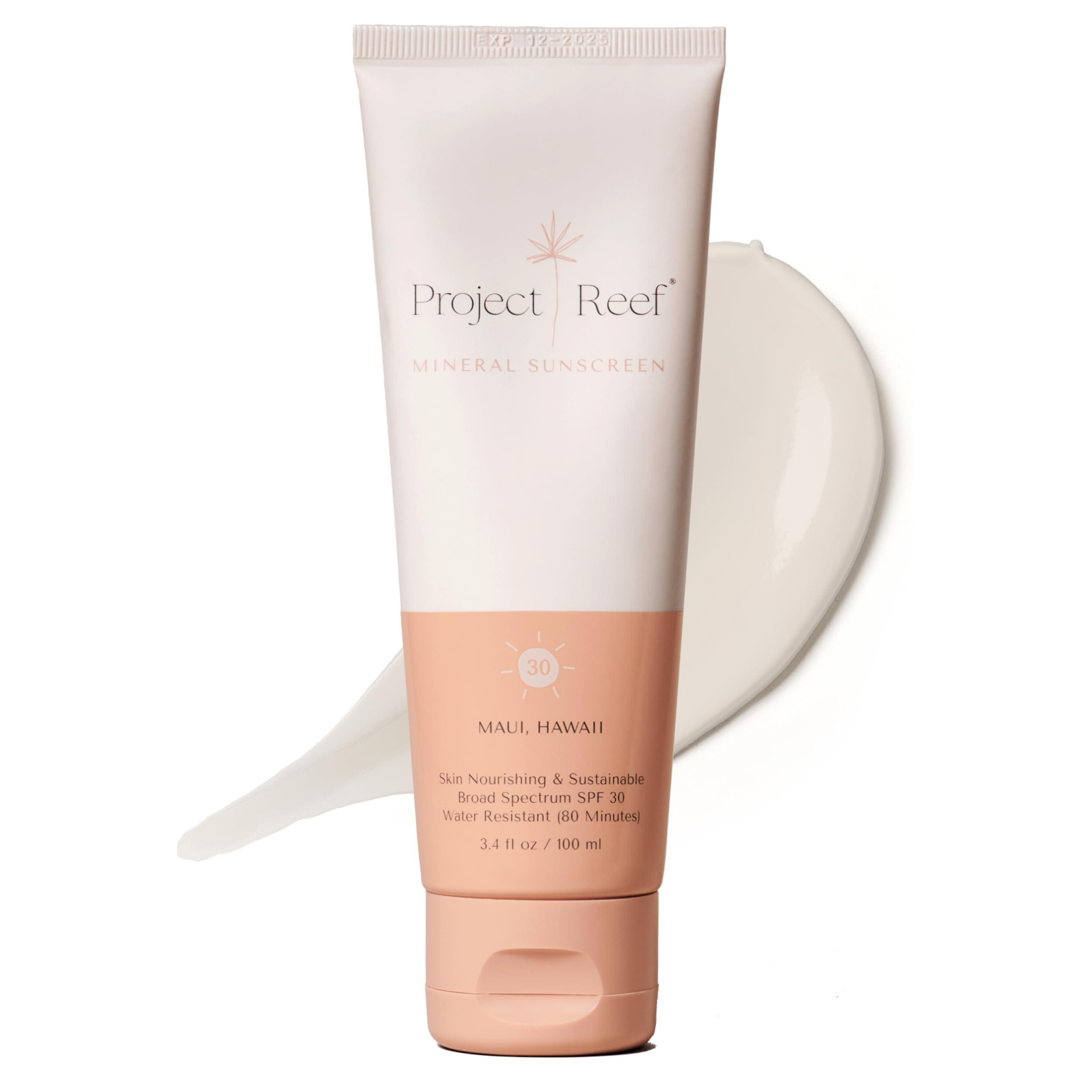 Project Reef Project Reef SPF 30 Mineral Sunscreen & After Sun Coolting Lotion w/Organic Aloe Vera Bundle - Vitamin E, Shea Butter, Natural Aftersun Care