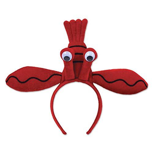 Beistle Beistle 2 Piece Lobster Headbands For Mardi Gras Theme Party Supplies