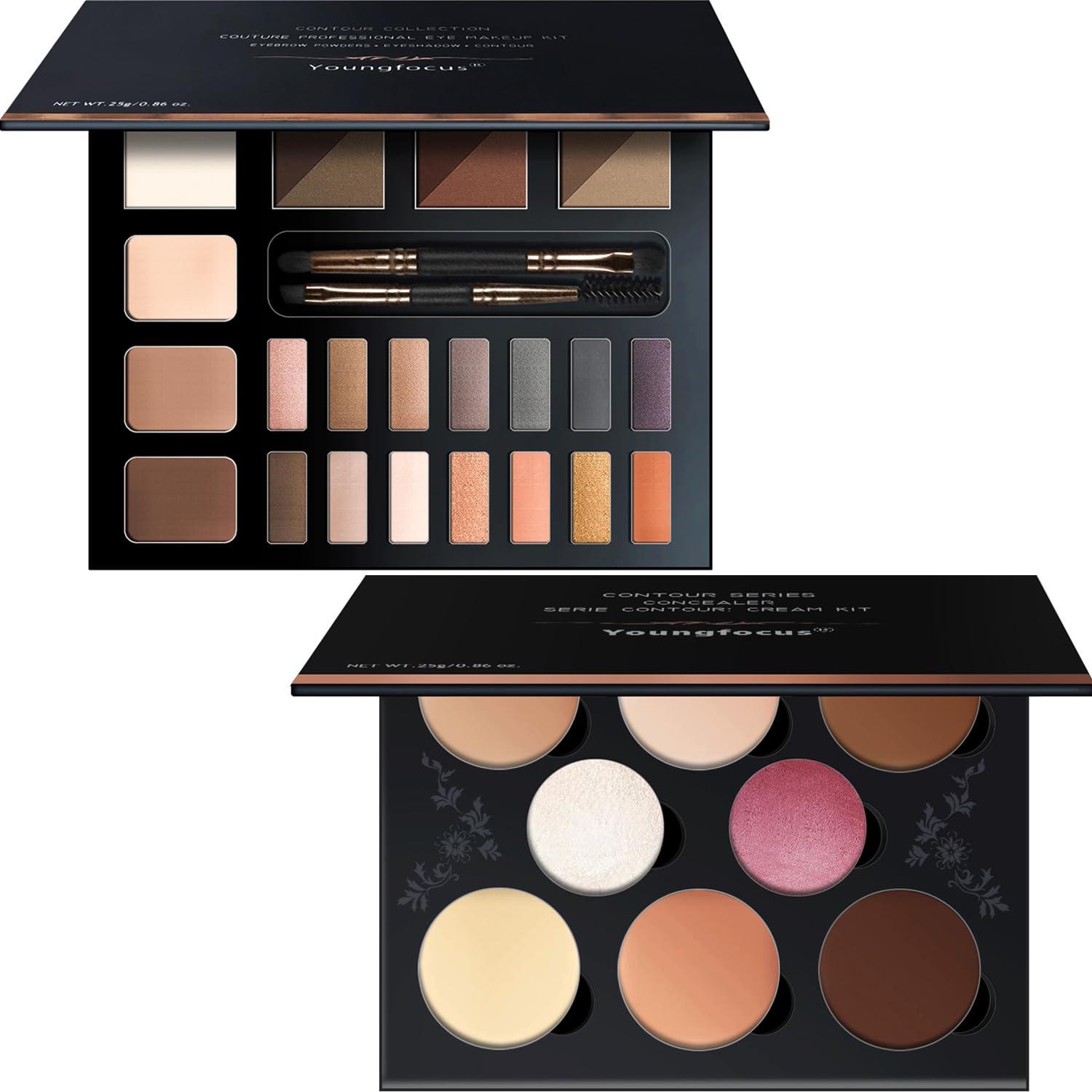 youngfocus Youngfocus Cosmetics Cream Contour Face Blushes & Eye Makeup Kit