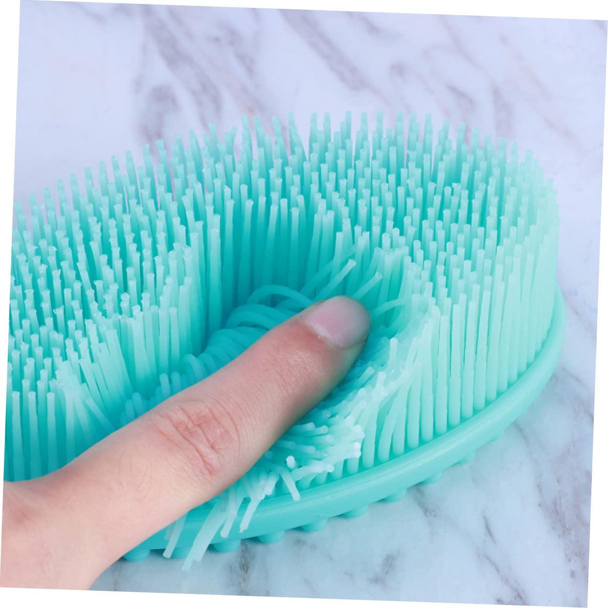 Housoutil Housoutil Bath Exfoliating Silicone Brush Silicone Back Brush Body Exfoliator Brush Massage Back Skin Scrub Brush Silicone Body Scrub Scrubber Silicone Body Tactile Brush Clean