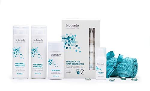 BIOTRADE Biotrade Sebomax Control Anti-Dandruff Shampoo 200 ml, Soothes the Irritated Scalp, Clears Dandruff, Impurities, SLS and SLES Free