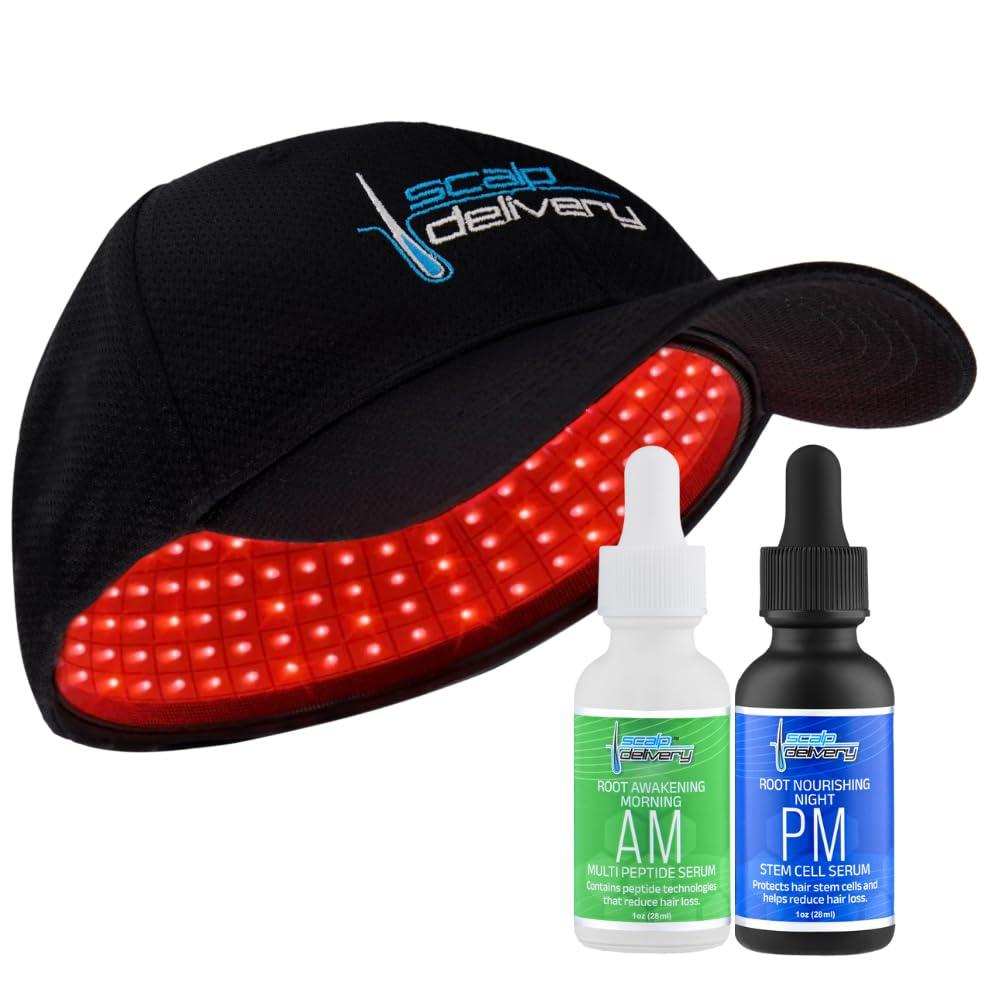 scalp delivery Scalp Delivery Aura 272 Diode Laser Cap - FDA Cleared Low-Level Red Light Laser Therapy (LLLT) Hair Growth Cap for Men & Women, Full Scalp Treatment to Reverse Thinning