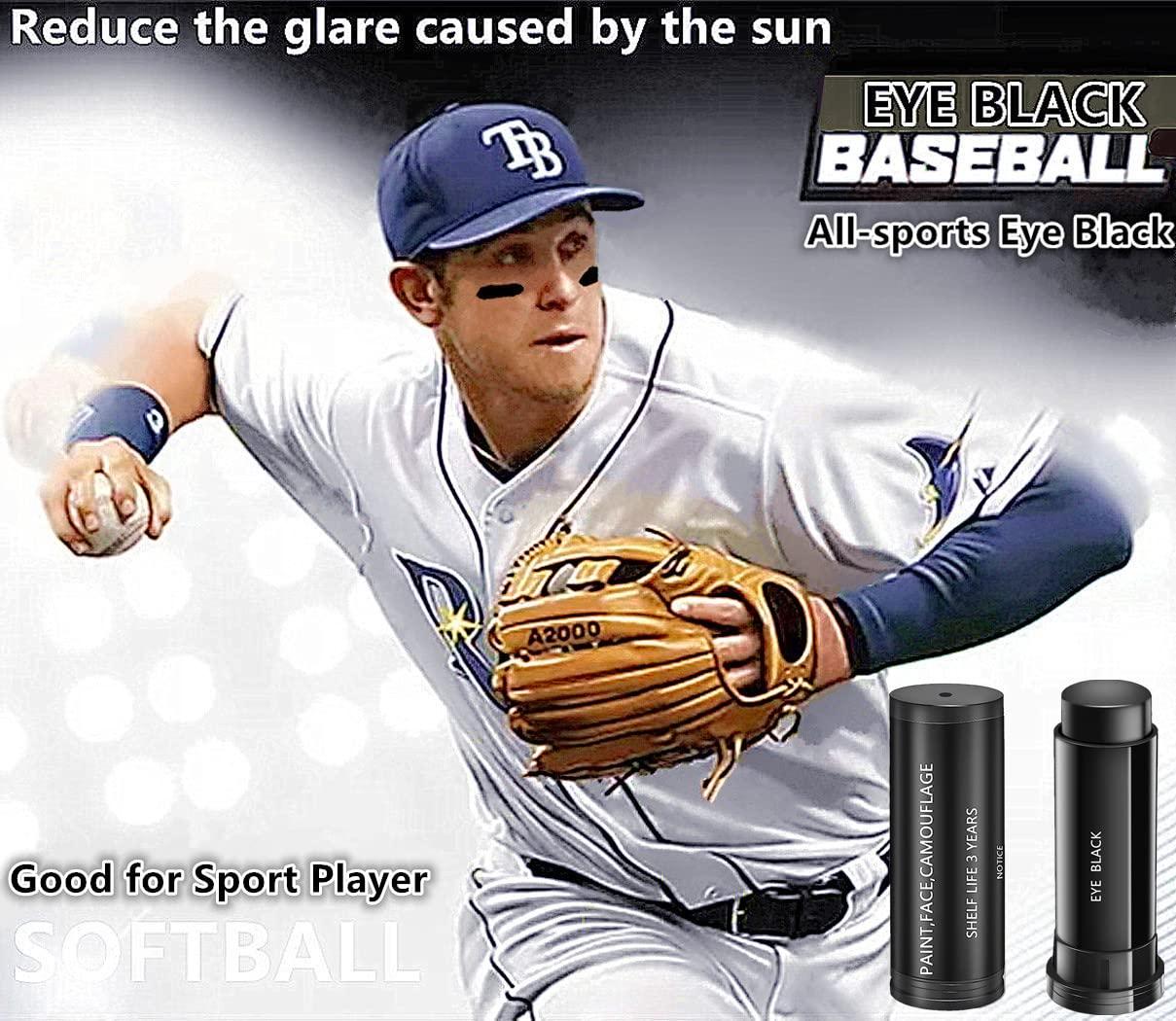 Go Ho Go Ho 6 PCS Eye Black Sticks for Sports,Easy to Color Black Face Paint Eyeblack Football/Baseball/Softball,Football Stick Sports Eye Makeup