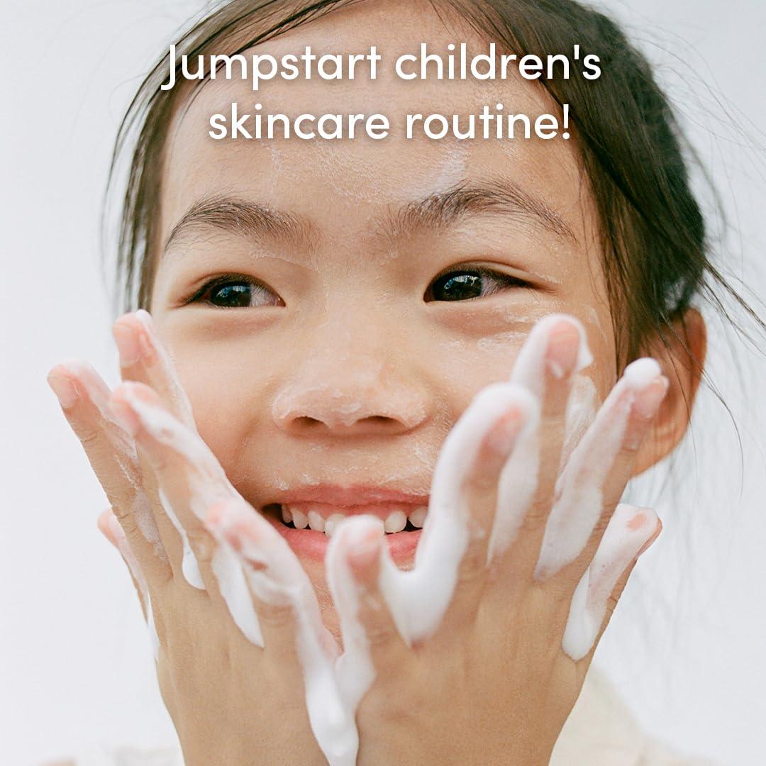 Evereden Kids Happy Morning DUO: Clean & Vegan Skin Care for Kids Bundle | Kids Skin Care Cloud Face Wash + SPF 20 Mineral Face Cream | Non-Toxic | Non-Comedogenic | Fun | Easy-to-Use Skincare for Kids