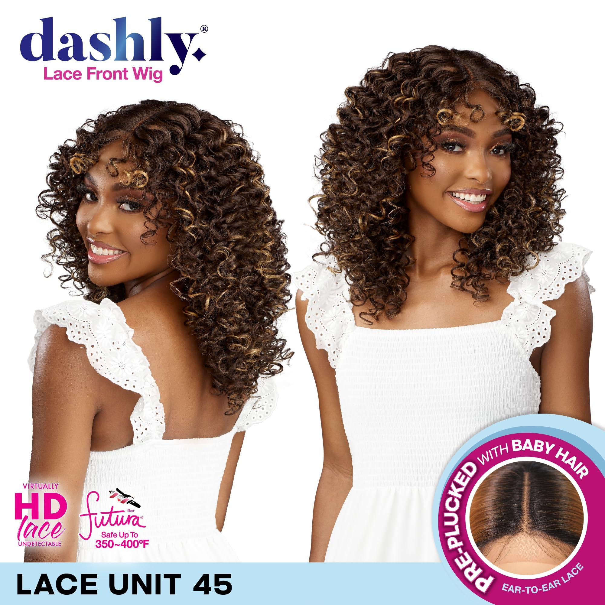 Sensationnel Sensationnel Dashly wig - unit 45 non lace cap ready to wear ear to ear lacepart synthetic (BALAYAGECHOCOLATE)