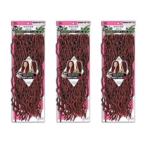 Mayde Beauty Mayde Beauty Crochet Braids 3X MODERN SOFT LOC 12\" (3-Pack, 2)