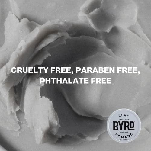 BYRD Hairdo Products BYRD Hair Clay Pomade – Strong Hold, Ultra Matte Finish, Add Volume and Sculpt to All Hair Types, 3.35 Oz
