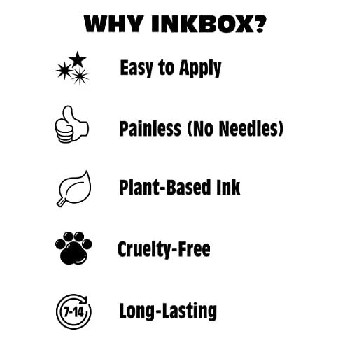 inkbox Inkbox Temporary Tattoos, Extra-Large Semi-Permanent Tattoo, One Premium Easy, Long Lasting, Water-Resistant Temp Tattoo with For Now Ink-Lasts 1-2 Weeks, Supernatural Tattoo 5.5x9 in, Into the Grave