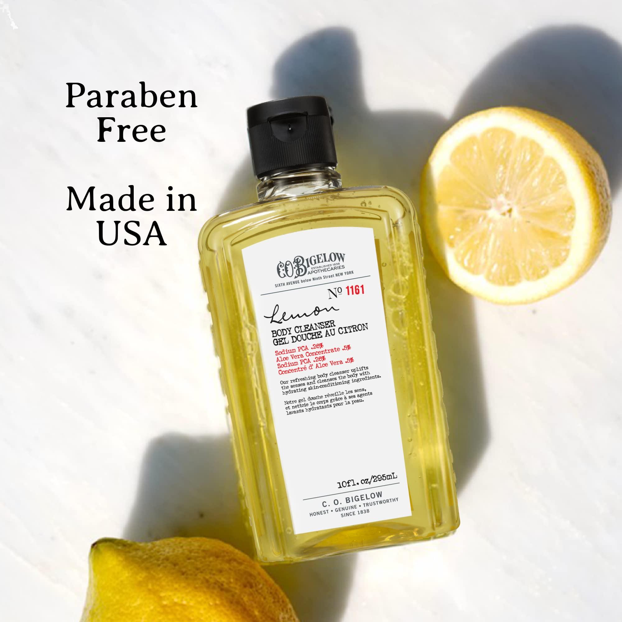 C. O. Bigelow C.O. Bigelow Apothecary Duo, Lemon Body Care Gift Box with Body Soap & Lotion, Gift Set of Two - Moisturizing Lotion & Liquid Hand Wash for Dry Skin - 10fl oz Each