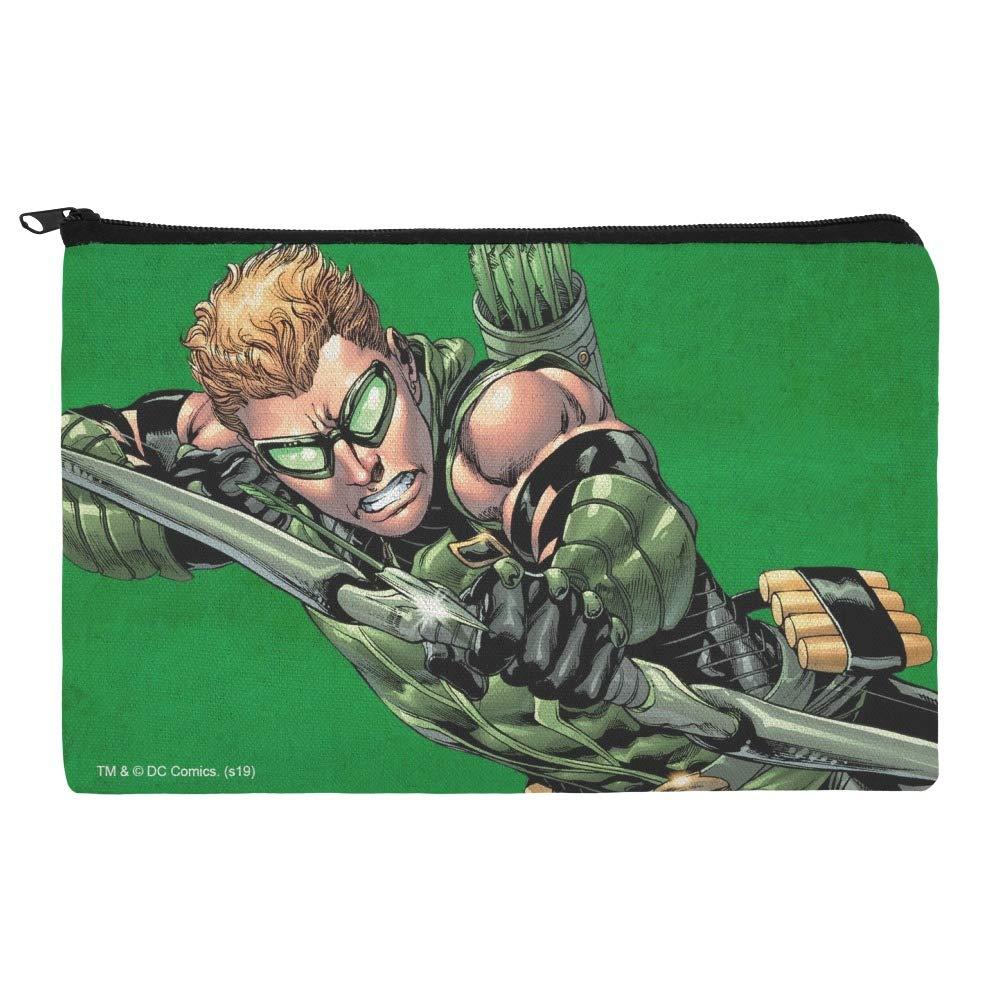 GRAPHICS & MORE Justice League Green Arrow Character Makeup Cosmetic Bag Organizer Pouch